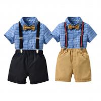 Polyester & Katoen De Kleding reeks van de jongen Stropdas & hang broek & Boven Plaid meer kleuren naar keuze Instellen