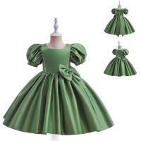 Polyester Mädchen einteiliges Kleid, Solide,  Stück