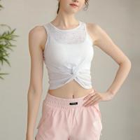 Poliamida Mujeres Yoga Tops, labor de retazos, Sólido, más colores para elegir,  trozo