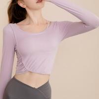 Polyamid Frauen Yoga Tops, Patchwork, Solide, mehr Farben zur Auswahl,  Stück