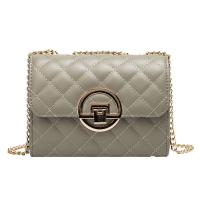 PU Leather Box Bag Shoulder Bag with chain Argyle PC