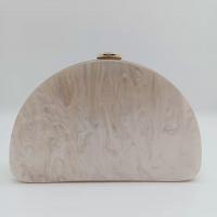 Acryl Clutch Tas Solide Champagne stuk