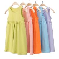 Coton Robe d’une seule pièce de fille Solide plus de couleurs pour le choix pièce