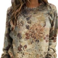 Algodón Mujeres Sudaderas, impreso, floral, más colores para elegir,  trozo