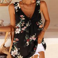 Polyester & Cotton Plus Size Tank Top flexible & loose printed PC