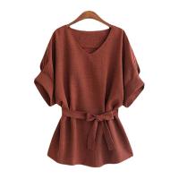 Polyester Vrouwen Five Point Sleeve Blouses Solide meer kleuren naar keuze stuk