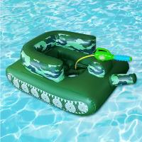 PVC Inflatable Horse Swimming Ring for children green PC