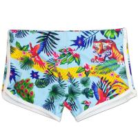 Spandex & Polyester Maillots de bain Imprimé motif de feuille couleurs mixtes pièce