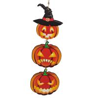 Houten Halloween opknoping ornamenten stuk