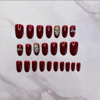 ABS Fake Nails twenty four piece red Set