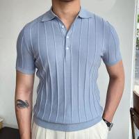 Viscose Tricots d’homme Tricoté Solide bleu clair pièce