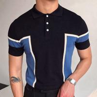 Viscose Slim Polo Shirt knitted black PC