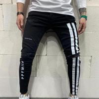 Cotton Ripped Men Jeans patchwork PC