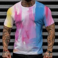 Poliestere Männer Kurzarm T-Shirt Tie-Dye různé barvy a vzor pro výběr kus