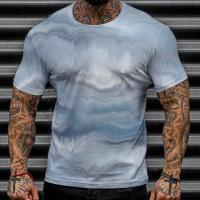 Poliestere Männer Kurzarm T-Shirt Tie-Dye různé barvy a vzor pro výběr kus