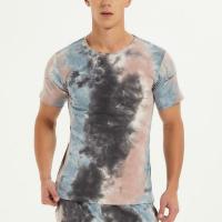 Coton T-shirt homme à manches courtes Tie-dye plus de couleurs pour le choix pièce