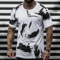 Polyester T-shirt homme à manches courtes Imprimé plus de couleurs pour le choix pièce