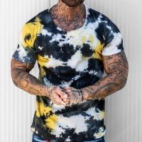 Polyester T-shirt homme à manches courtes Imprimé couleur et motif différents pour le choix pièce