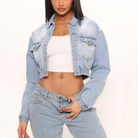 Denim Manteau femmes Solide plus de couleurs pour le choix pièce