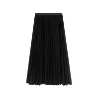 Polyester High Waist Skirt large hem design patchwork Solid : PC