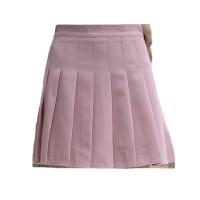 Polyester Pleated & High Waist Skirt Solid PC