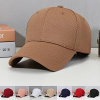 Cotton Baseball Cap sun protection & adjustable Solid : PC