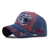 Cotton Baseball Cap sun protection & adjustable embroidered animal prints : PC