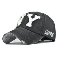 Cotton Baseball Cap sun protection & adjustable embroider letter : PC