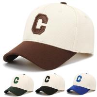 Cotton Baseball Cap sun protection & adjustable embroidered letter : PC