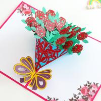 Papier Cartes de vœux manuelles 3D pièce