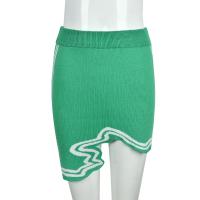 Polyester Pakket Hip Rok Gebreide Groene stuk