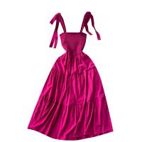 Tela mezclada Vestido de una pieza,  Tela mezclada, fucsia,  trozo