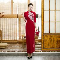 Velour Slim & Plus Size Women Cheongsam PC