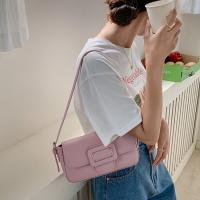 PU Leather Box Bag Shoulder Bag soft surface Solid PC