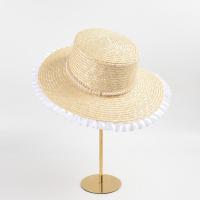 Paille Chapeau de paille de protection solaire Tisser Solide pièce