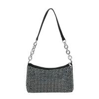 PU Leather Box Bag & Easy Matching Shoulder Bag with rhinestone PC