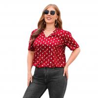 Polyester Vrouwen korte mouw T-shirts goudfolieprint Dot meer kleuren naar keuze stuk