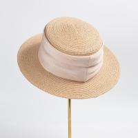 Rafidah Grass Chapeau de paille de protection solaire Tisser Solide Beige pièce