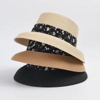 Straw Concise & Easy Matching Sun Protection Straw Hat breathable weave Solid PC