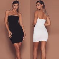 Polyester Waist-controlled & Slim & High Waist Sexy Package Hip Dresses patchwork Solid PC