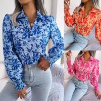 Polyester Women Long Sleeve Shirt & loose PC