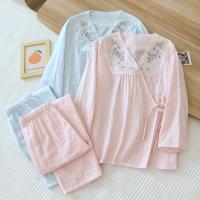 Cotton Women Pajama Set & two piece Pants & top Set