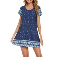 Polyester Sleep Dress & loose printed PC