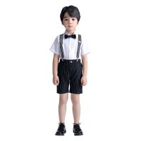 Polyester & Cotton Bow Tie and Suspender Sets & four piece Necktie & strap & Pants & top striped Set