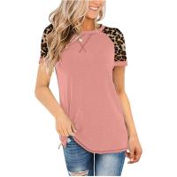 Coton T-shirts femmes à manches courtes Imprimé Leopard plus de couleurs pour le choix pièce