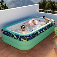 CLORURO DE POLIVINILO Piscina inflable, impreso, verde,  trozo