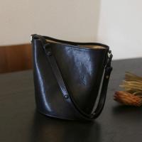 PU Leather Bucket Bag Shoulder Bag soft surface PC