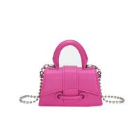 PU Leather Easy Matching Handbag attached with hanging strap Lichee Grain PC