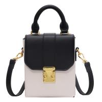 PU Leather Easy Matching Handbag attached with hanging strap Stone Grain PC