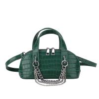 PU Leather Easy Matching Handbag attached with hanging strap Stone Grain PC